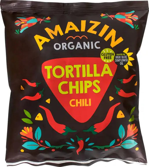 Amaizin 有機無麩質辣椒玉米片 75克