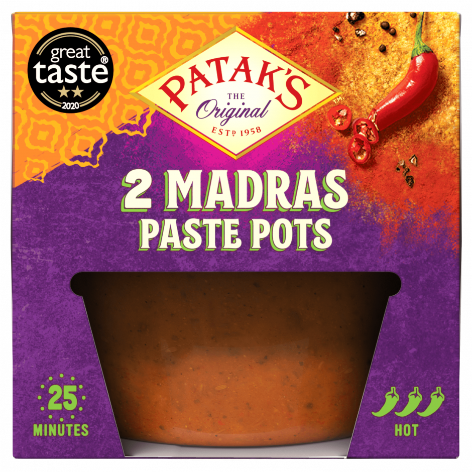 Patak's Madras Curry paste in pots 280gr (8 servings)