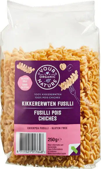 Your Organic Nature Chickpeas pasta Fusilli glutenfree 250gr