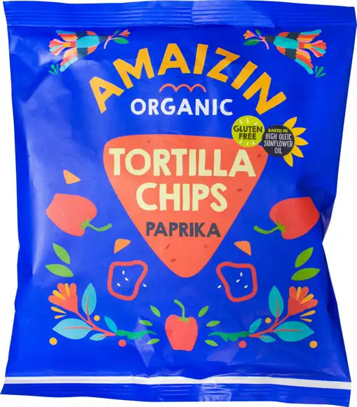 Amaizin Organic Tortillachips Paprika glutenfree 75gr