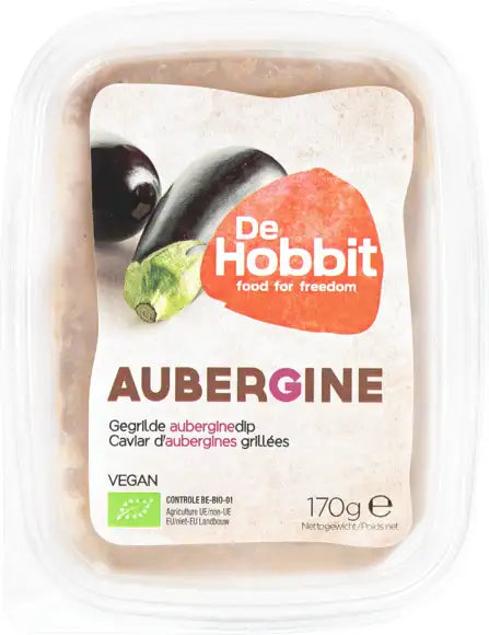 De Hobbit Organic Eggplant Aubergine spread 170gr