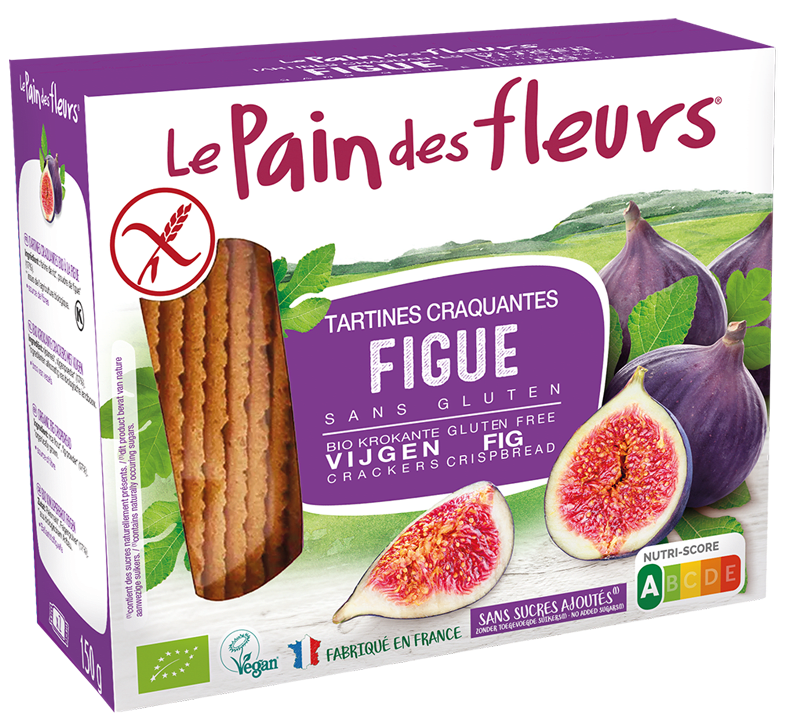 Le Pain des Fleurs 有機無花果脆麵包 150 克,無麩質