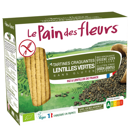 Le Pain des Fleurs 有機綠扁豆脆麵包 150 克,無麩質