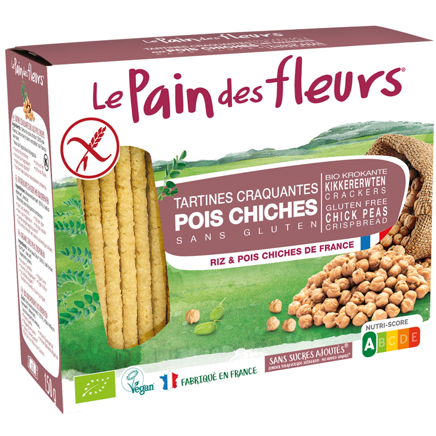 Le Pain des Fleurs 有機鷹嘴豆脆麵包 150 克,無麩質