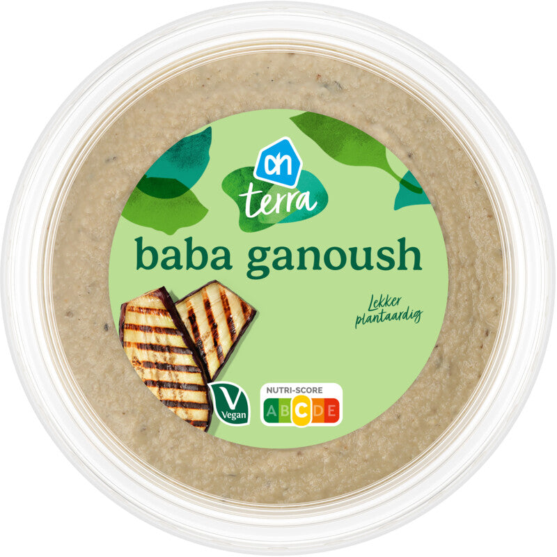 AH Terra Baba Ganoush Grilled Eggplant spread 175gr glutenfree