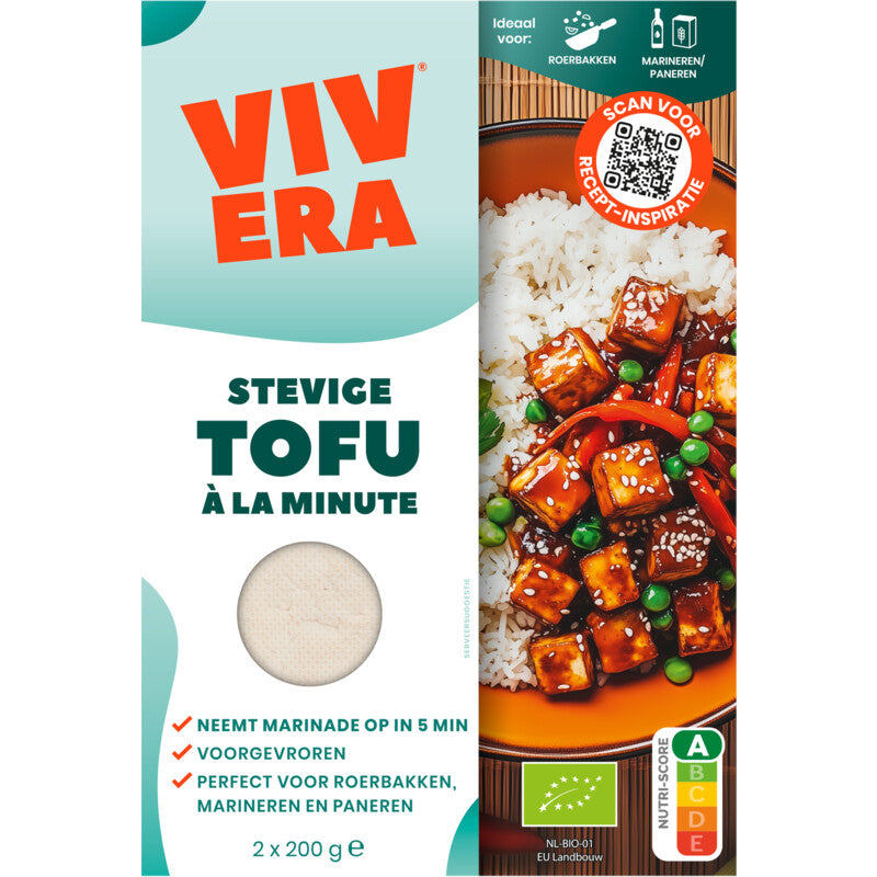 Vivera Tofu Firm large pack 400gr (for pan, air fryer, oven)