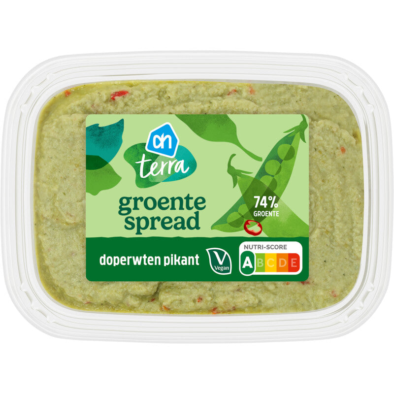 AH Terra Green Garden Peas Spicy spread 150gr glutenfree