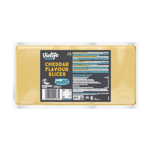 VioLife Cheddar slices (25 slices) Cheese 500gr - 8 pack