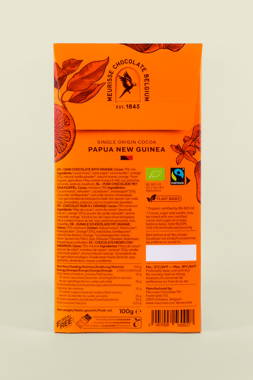 Belvas 有機巧克力薄片 100 克 無麩質