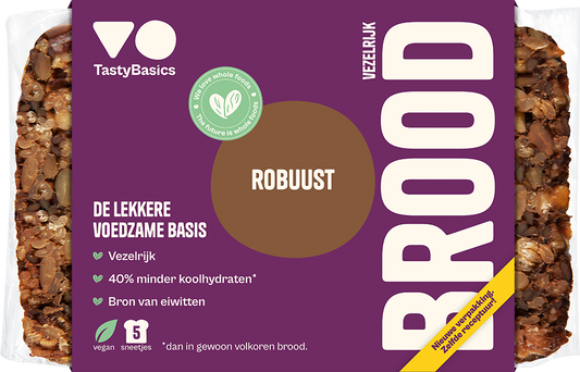 TastyBasics 鄉村麵包,額外纖維,低碳水化合物,250 克