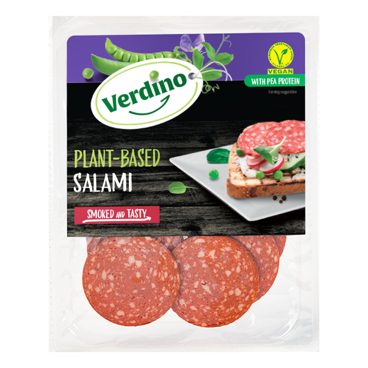 Verdino Smoked Salami Slices 80gr