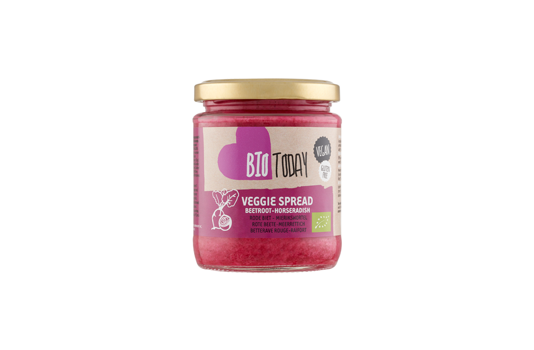 BioToday Organic Beetroot Horseradish spread 235gr
