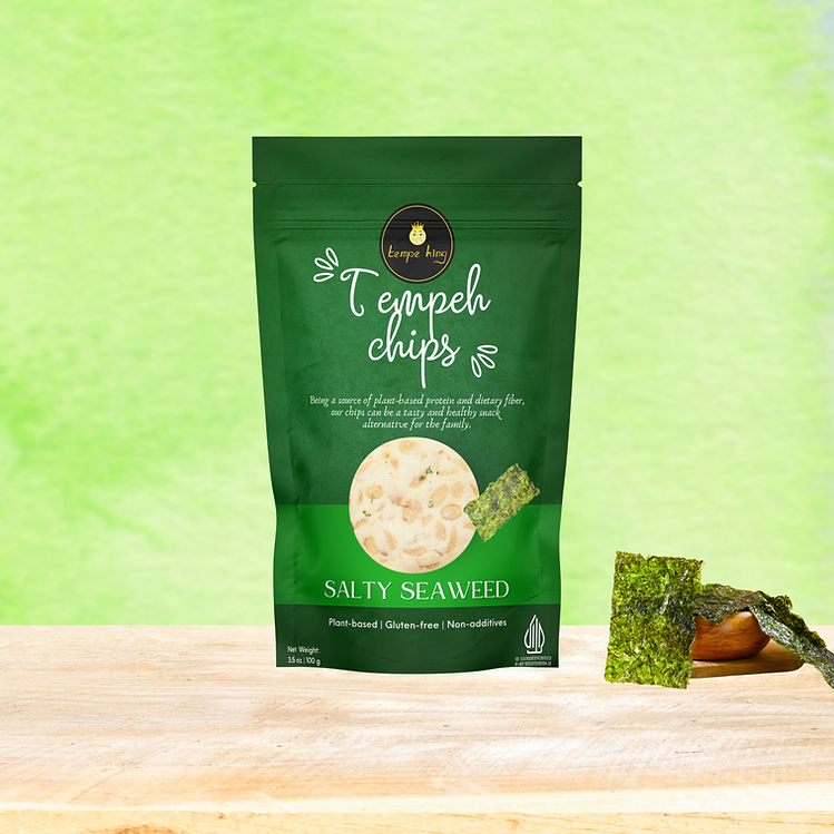 Tempeh Chips Salty Seaweed 100gr glutenfree