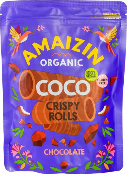 Amaizin Organic Tortillarolls Chocolate glutenfree 100gr