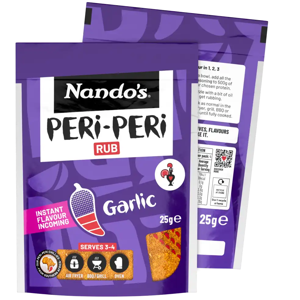 Nando's Garlic Seasoning Rub 25gr glutenfree