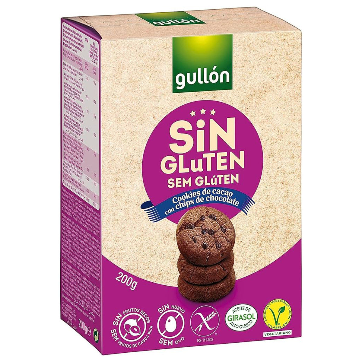 Gullon Chocolate Cookies 200gr glutenfree