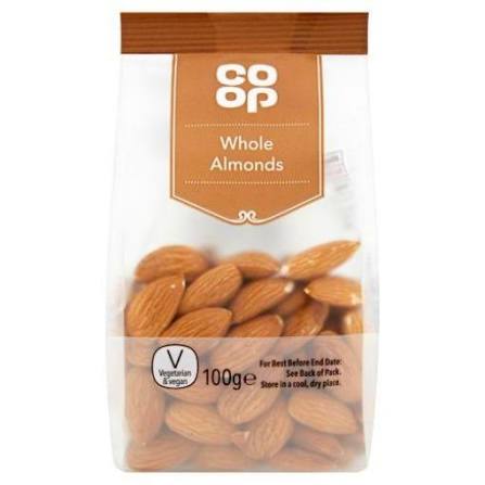 Co Op Almonds Whole 100gr glutenfree