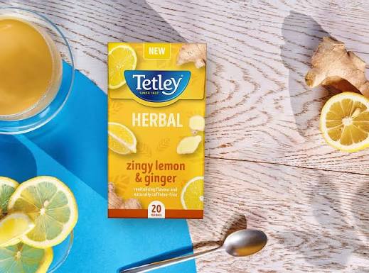 Tetley Zinger Lemon Ginger tea 20pc 40gr