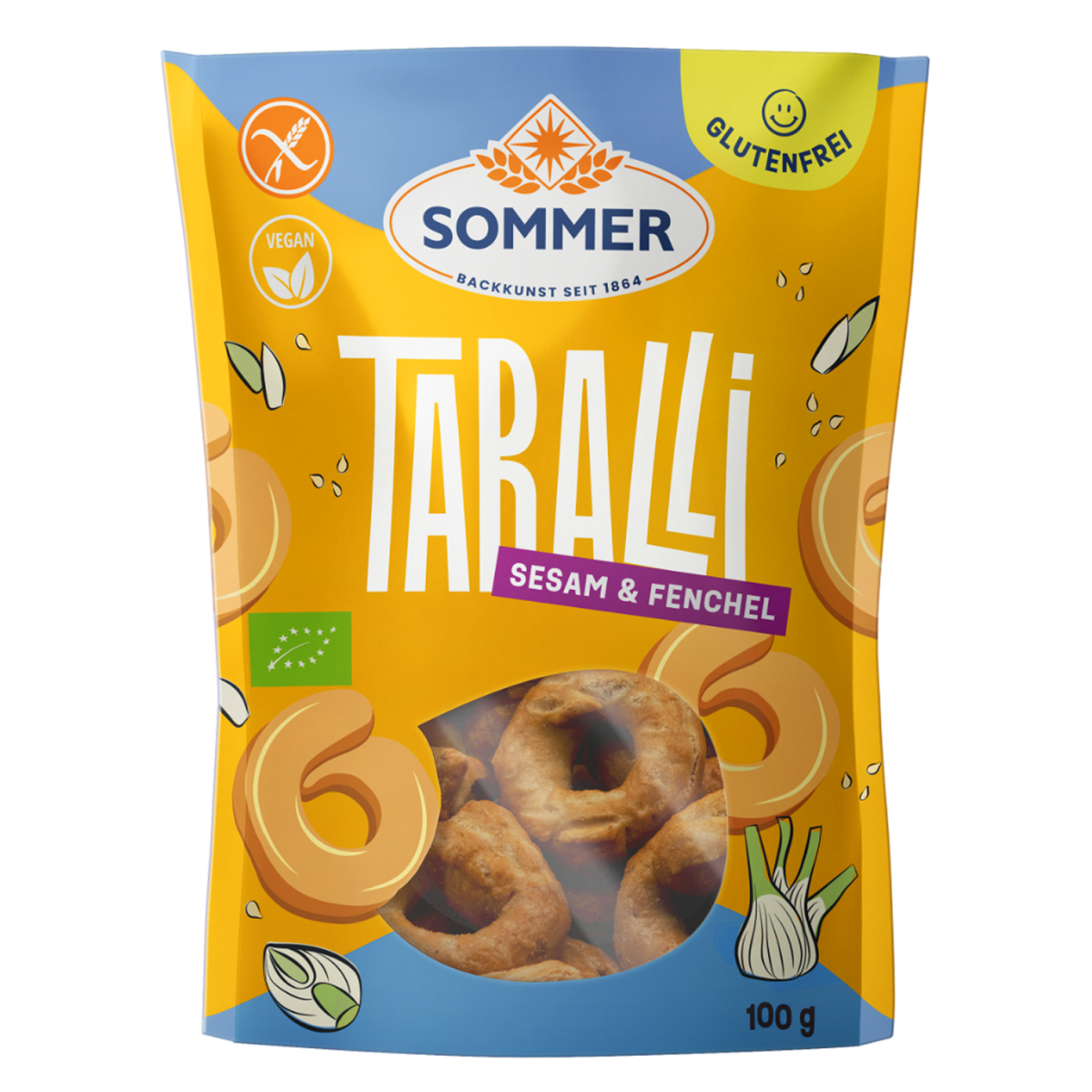Sommer Taralli Sesame Fennel 125gr glutenfree