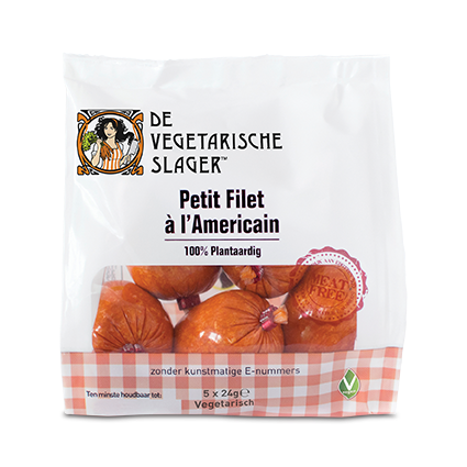 素食屠夫韃靼牛排(美式菲力牛排)小份 5x25 克