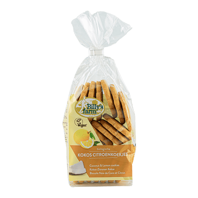 比利農場有機椰子檸檬餅乾 175gr