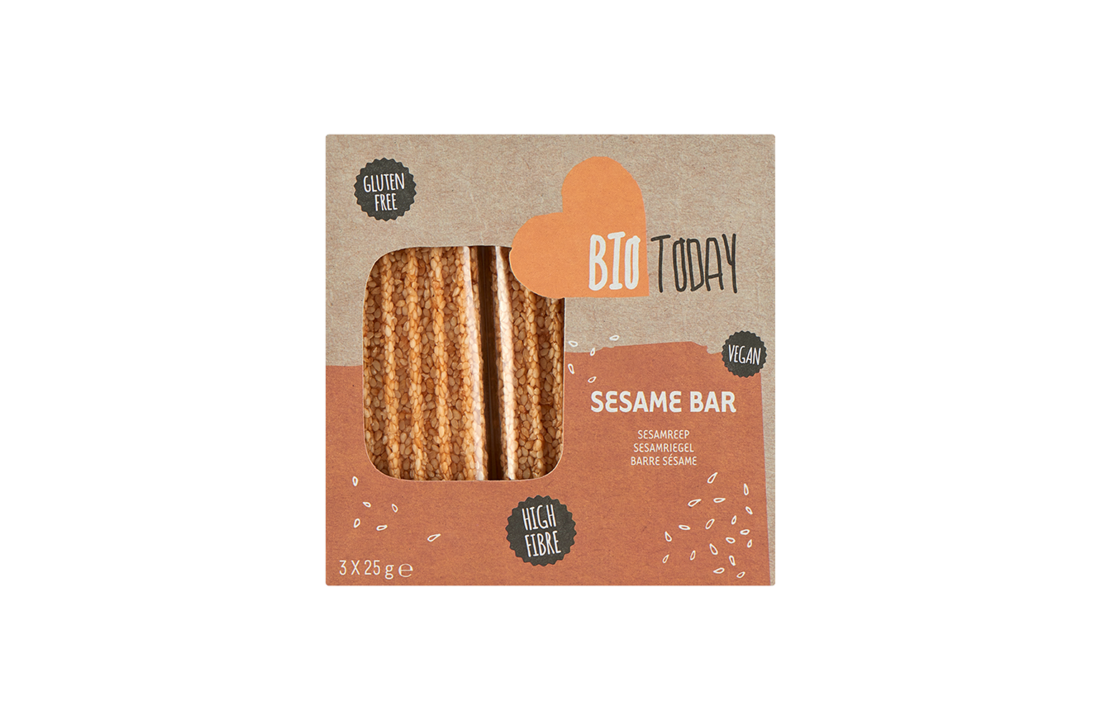 BioToday 有機芝麻餅乾 3 包 75 克(無麩質)