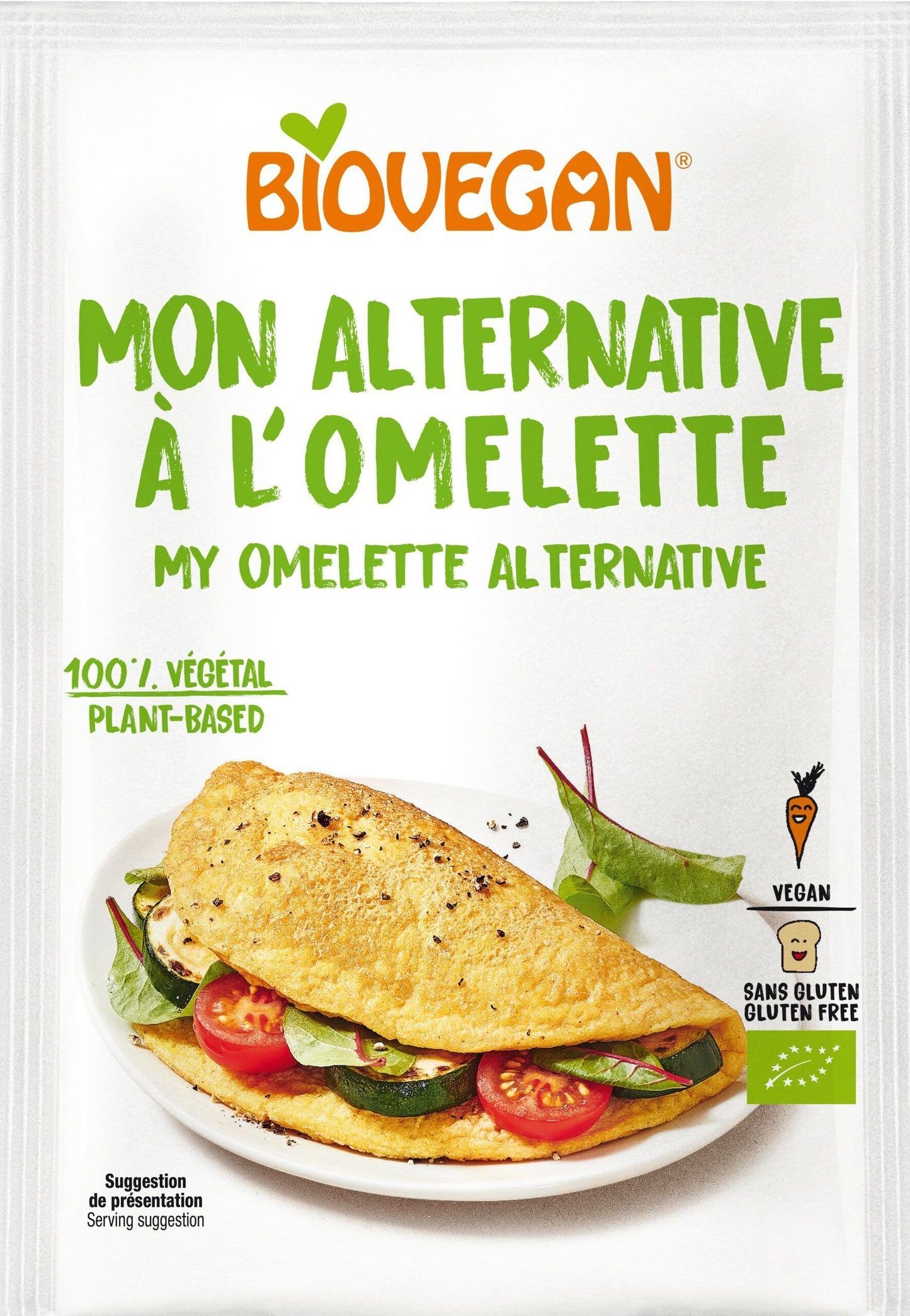 BioVegan Organic Omelette Egg mix glutenfree 43gr