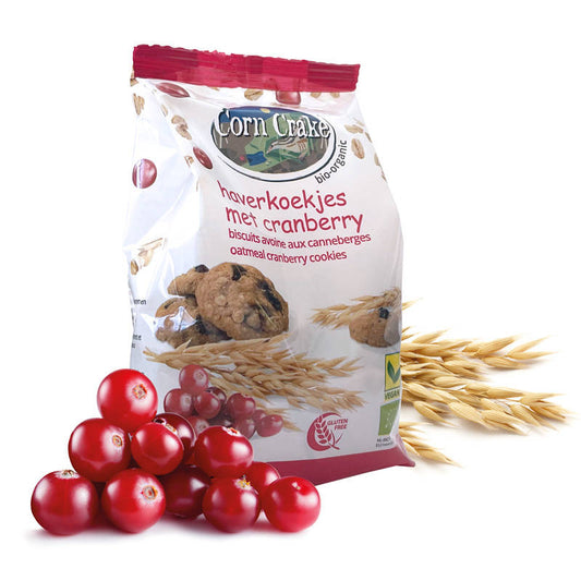 Corn Crake Organic Oatmeal Cranberry cookies 150gr glutenfree