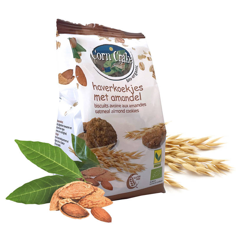 Corn Crake Organic Oatmeal Almond cookies 150gr glutenfree