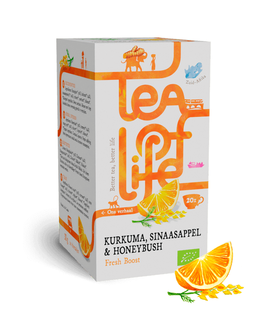 Tea of Life Organic Tumeric, Orange & Honeybush 20x