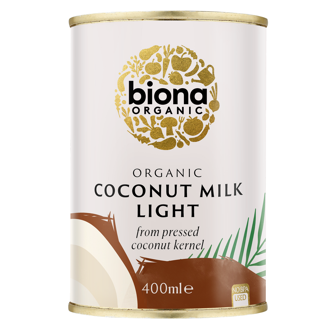 Biona Organic Coconut Milk Light (9% fat) 400ml glutenfree