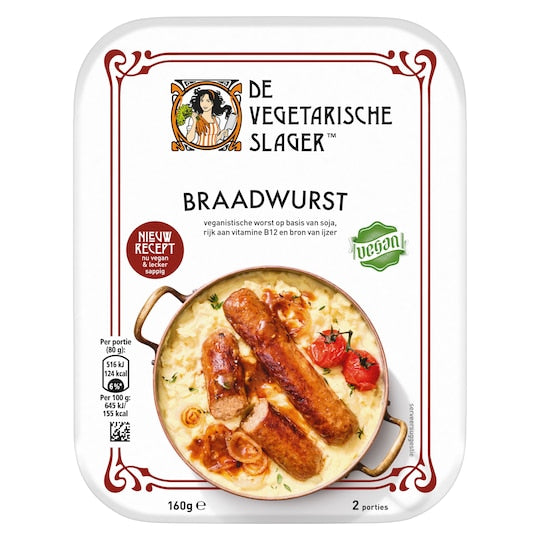 Vegetarian Butcher Bratwurst Sausage 160gr