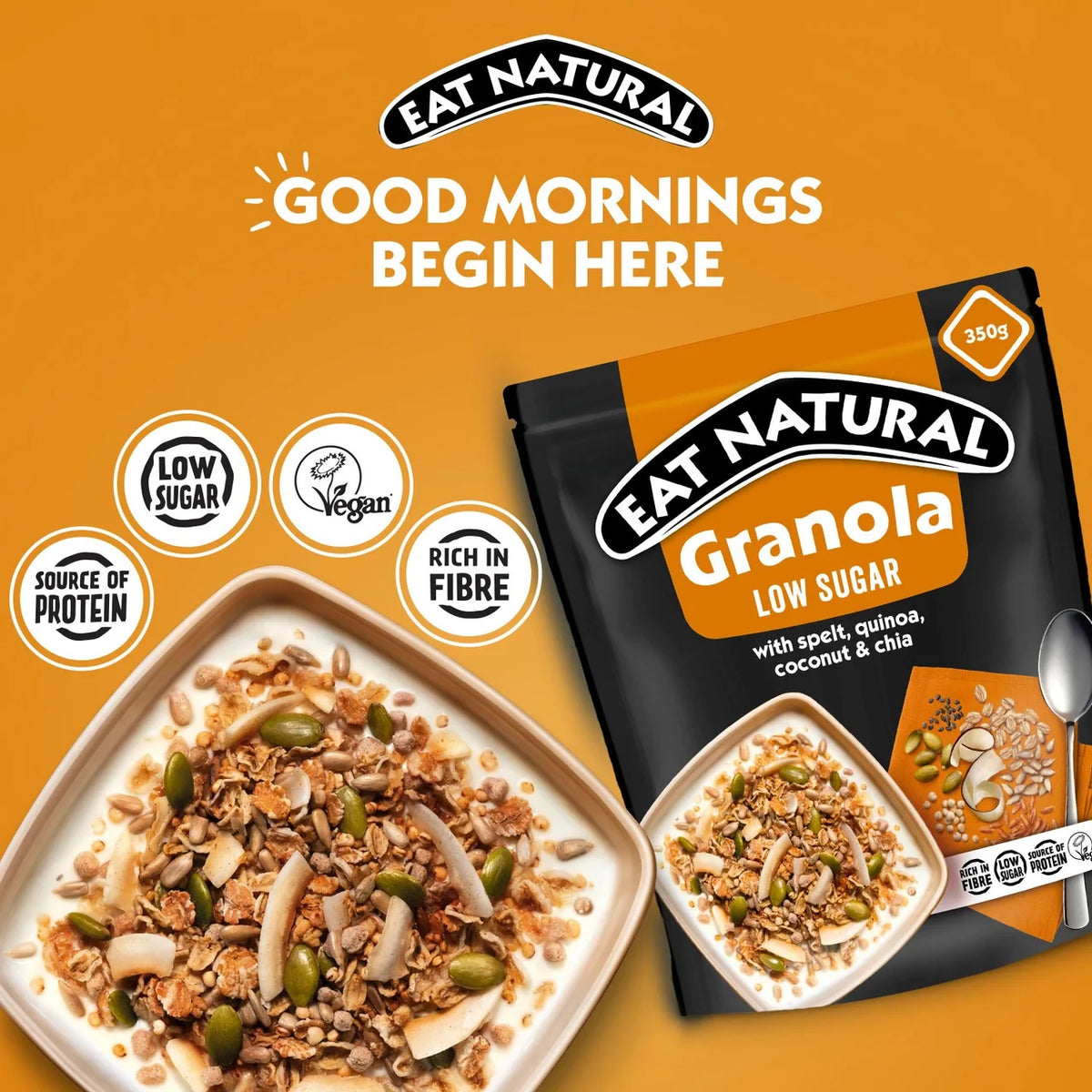 30% SALE - Eat Natural Granola low sugar 350gr (expiry 11-12-26)