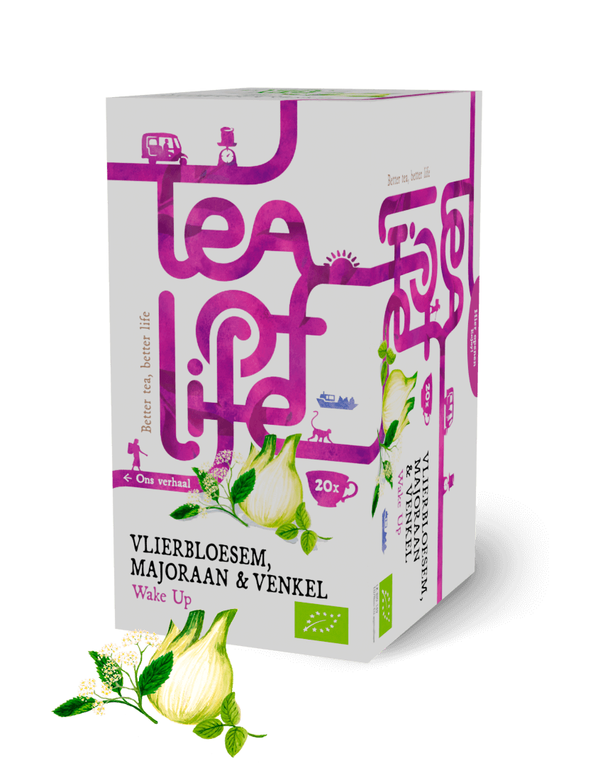 Tea of Life Organic Elderflower, Majoram & Fennel wake up tea 20x