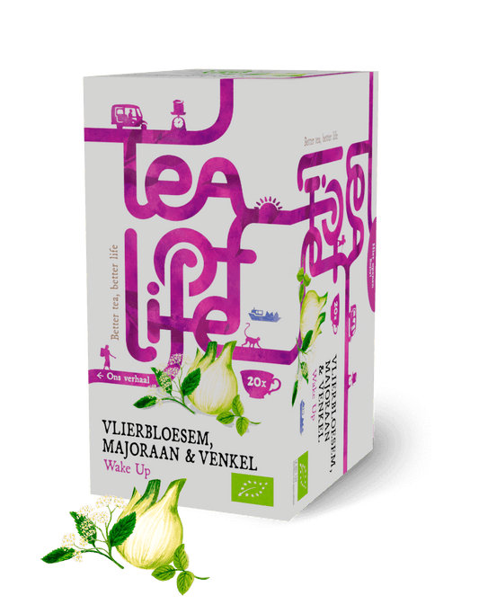 Tea of Life Organic Elderflower, Majoram & Fennel wake up tea 20x