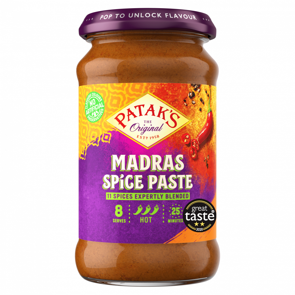 Patak's Madras Curry paste 280gr (8 servings)