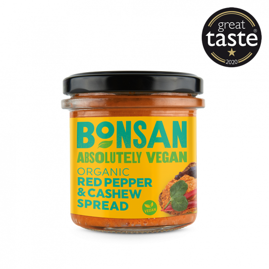 Bonsan Organic Cashew Bellpepper patespread 130gr glutenfree