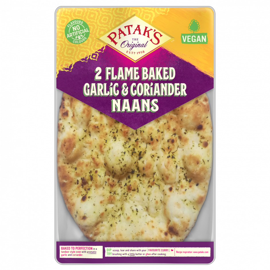 Patak's Naan 2x Garlic & Coriander 220gr