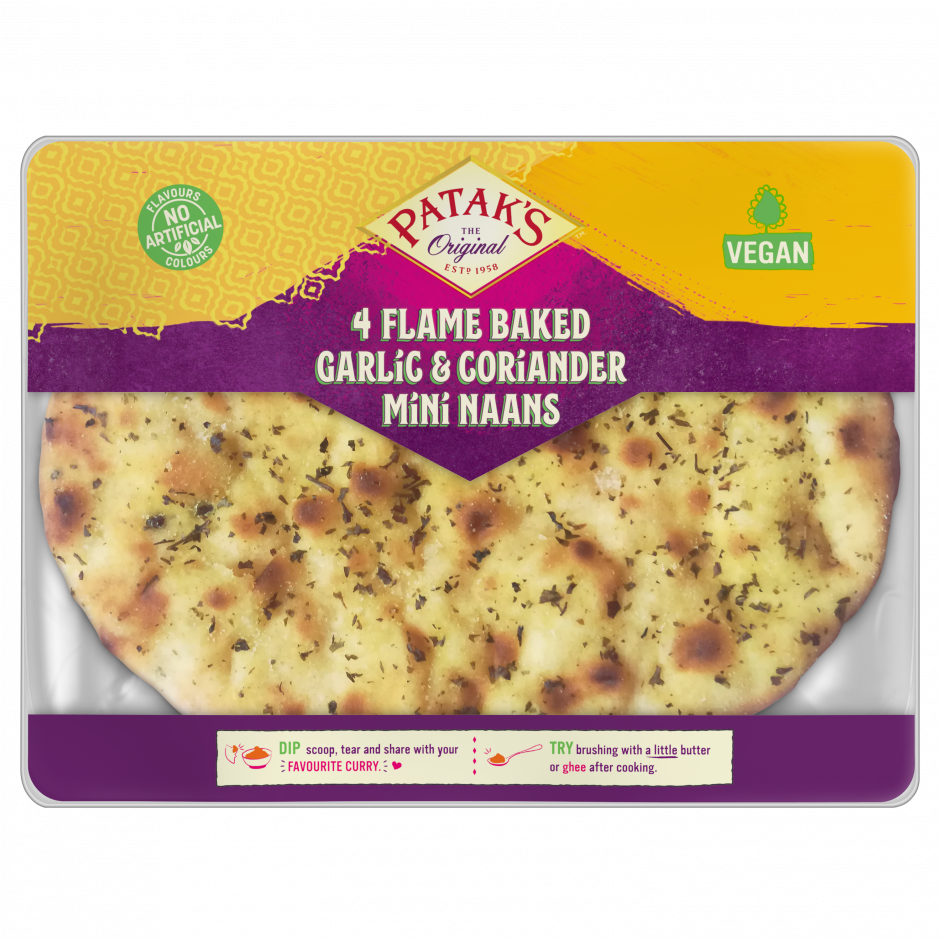 Patak's Naan Mini Garlic & Coriander 188gr