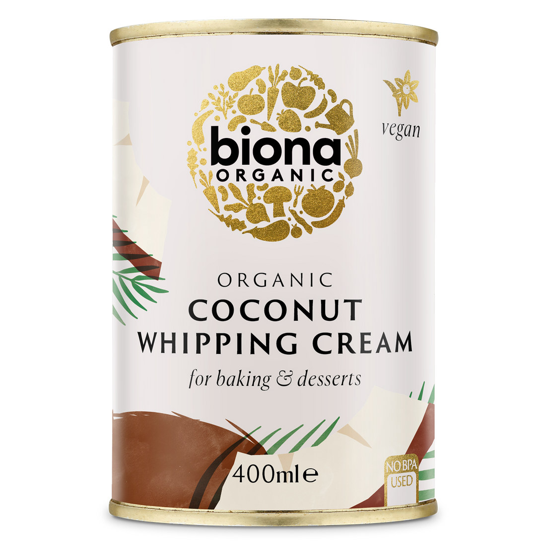 Biona Organic Coconut Whipping Cream 400ml glutenfree