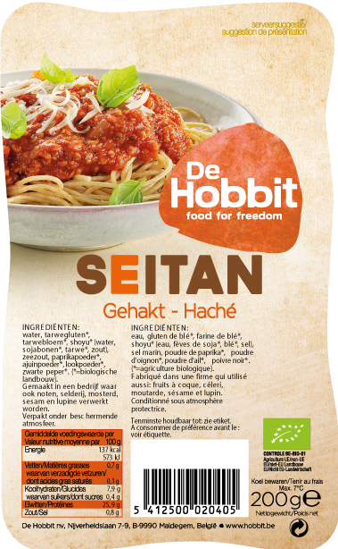 De Hobbit Organic Minced Seitan 200gr