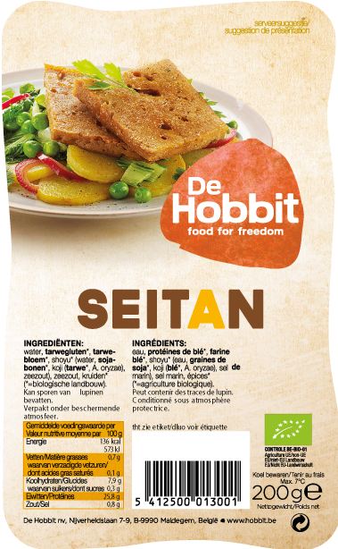 De Hobbit Organic Seitan 200gr