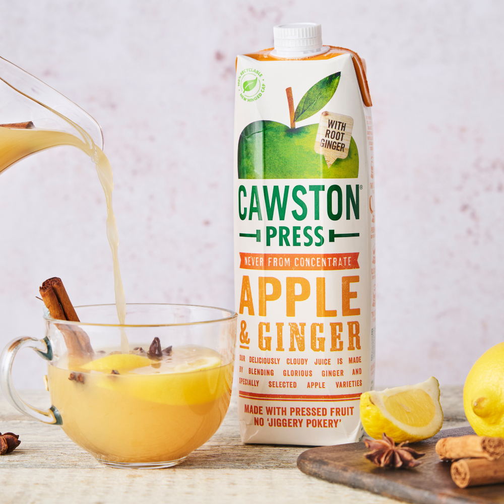 Cawston Press 99.8% Apple Juice & Ginger natural (no added sugar) 1L