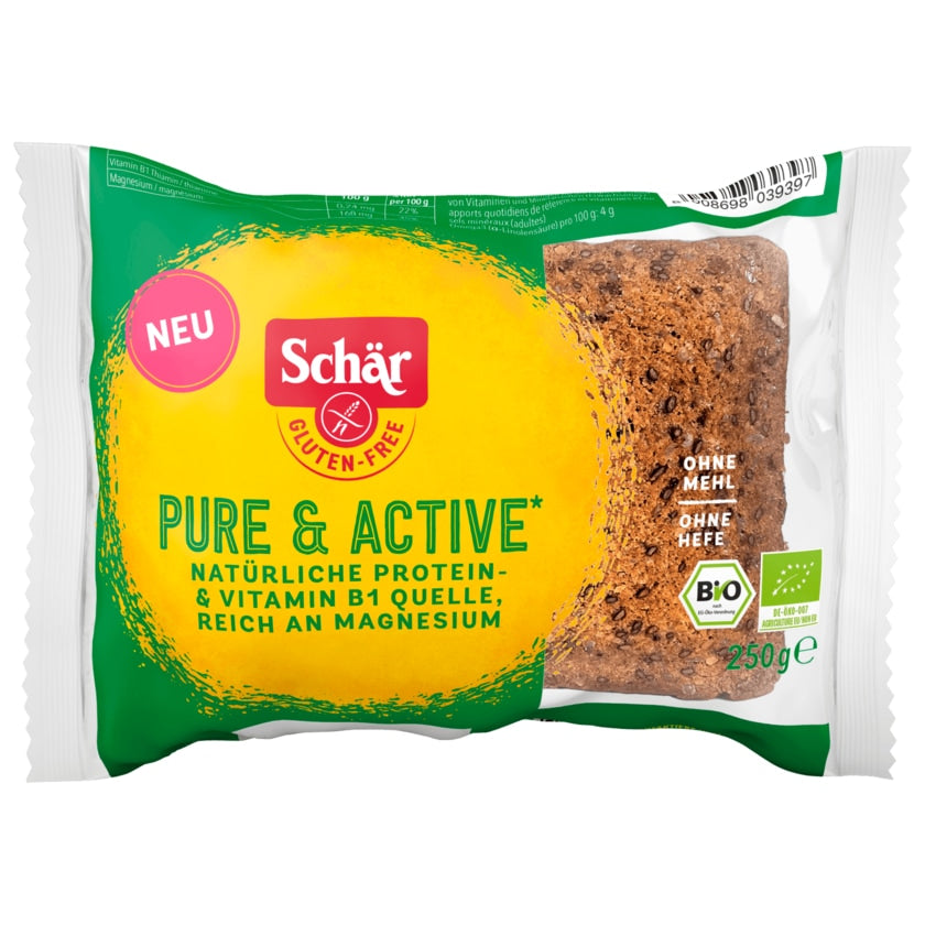 Schar Vital Rye bread Pure & Active 250gr glutenfree