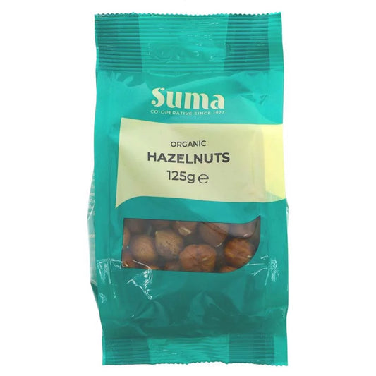 Suma Organic Hazelnuts 125gr glutenfree