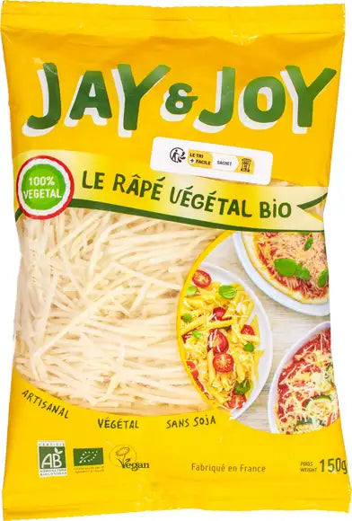 Jay & Joy organic Grated Cheese 150gr glutenfree