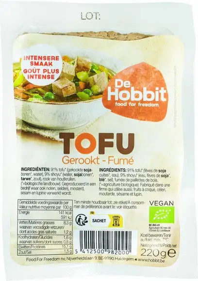 De Hobbit Organic Smoked Tofu 220gr