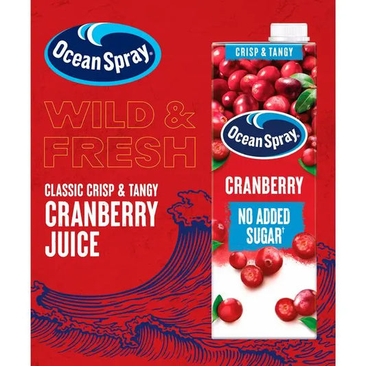 Ocean Spray Cranberry Juice (no sugar) 1000ml glutenfree