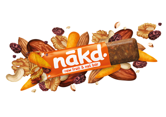 Nakd Organic Raw Fruit and Nut bar Carrot cake 3x (glutenfree) 140gr
