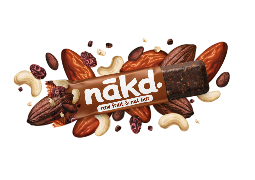 Nakd Organic Raw Fruit and Nut bar Cocoa delight 3x (glutenfree) 140gr